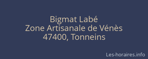 Bigmat Labé