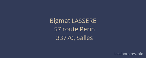 Bigmat LASSERE