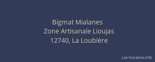 Bigmat Mialanes
