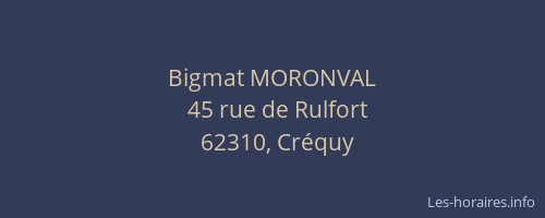 Bigmat MORONVAL