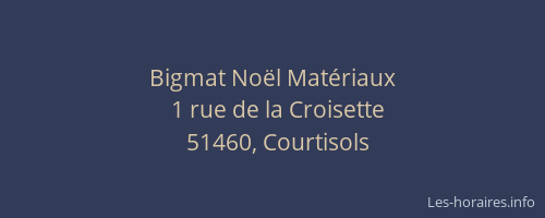 Bigmat Noël Matériaux