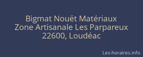 Bigmat Nouët Matériaux