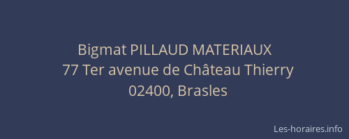 Bigmat PILLAUD MATERIAUX