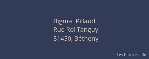 Bigmat Pillaud