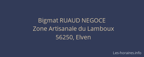 Bigmat RUAUD NEGOCE