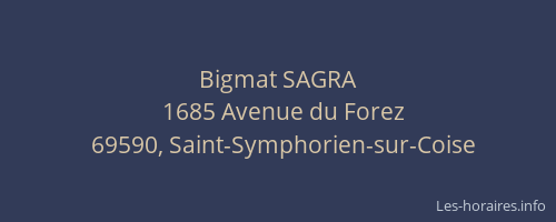 Bigmat SAGRA