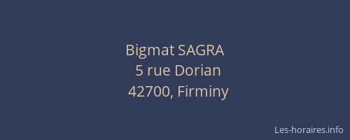 Bigmat SAGRA