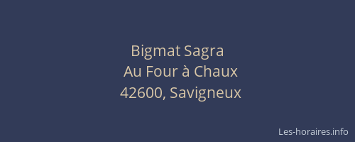 Bigmat Sagra