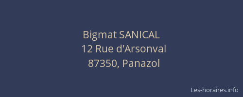 Bigmat SANICAL