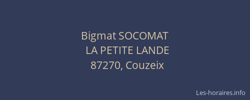 Bigmat SOCOMAT