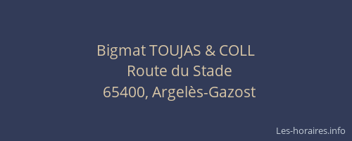 Bigmat TOUJAS & COLL