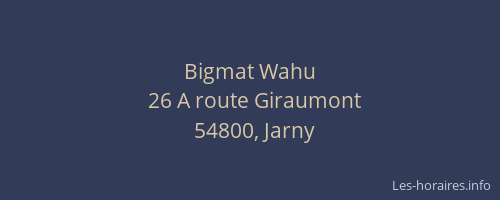 Bigmat Wahu