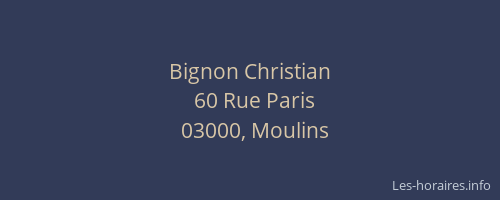 Bignon Christian