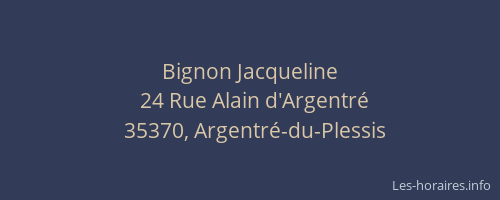 Bignon Jacqueline