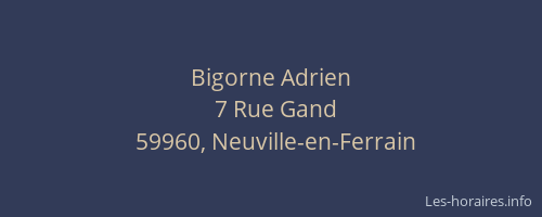 Bigorne Adrien