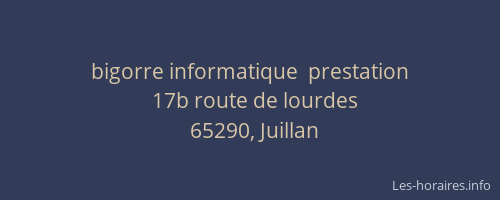 bigorre informatique  prestation
