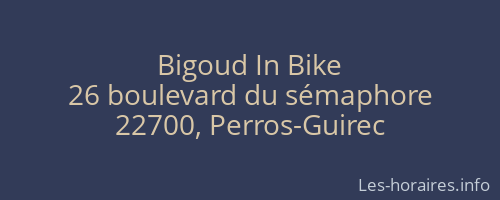 Bigoud In Bike