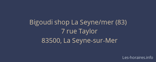 Bigoudi shop La Seyne/mer (83)
