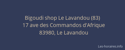 Bigoudi shop Le Lavandou (83)