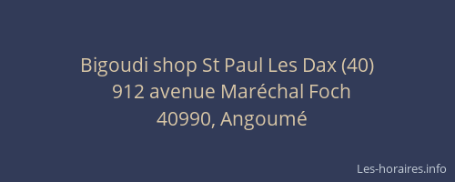 Bigoudi shop St Paul Les Dax (40)
