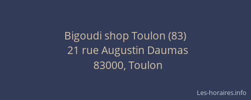 Bigoudi shop Toulon (83)