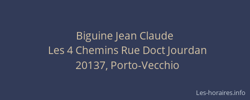 Biguine Jean Claude