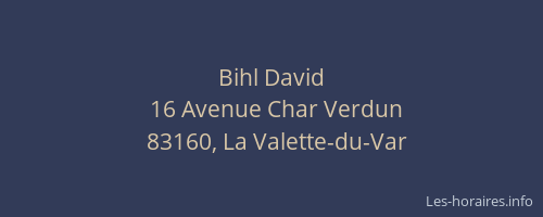 Bihl David