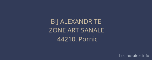 BIJ ALEXANDRITE