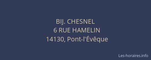 BIJ. CHESNEL