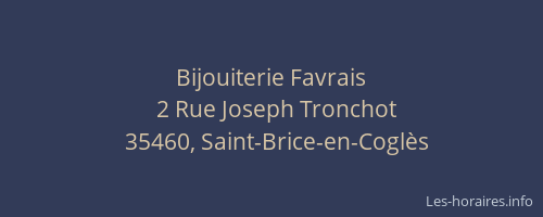 Bijouiterie Favrais