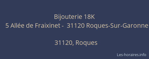 Bijouterie 18K