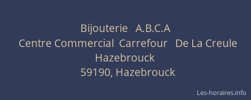 Bijouterie   A.B.C.A