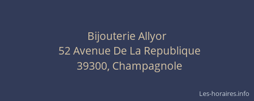 Bijouterie Allyor