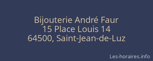 Bijouterie André Faur
