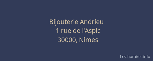 Bijouterie Andrieu
