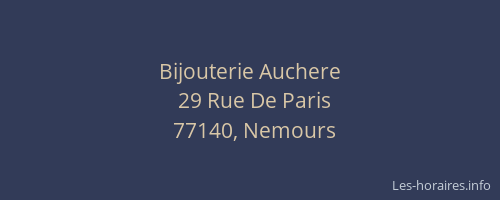 Bijouterie Auchere