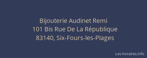 Bijouterie Audinet Remi