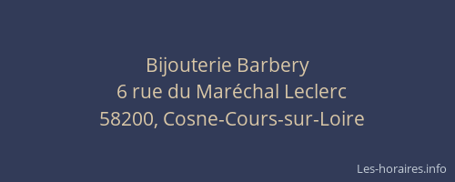 Bijouterie Barbery