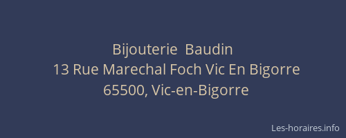 Bijouterie  Baudin