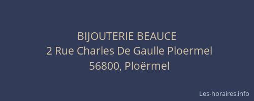 BIJOUTERIE BEAUCE