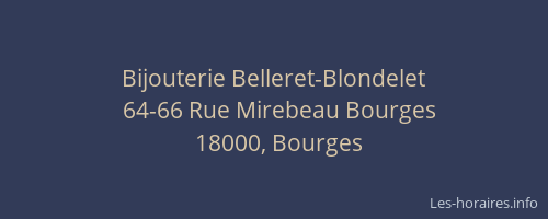 Bijouterie Belleret-Blondelet