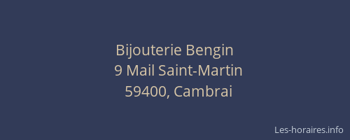 Bijouterie Bengin