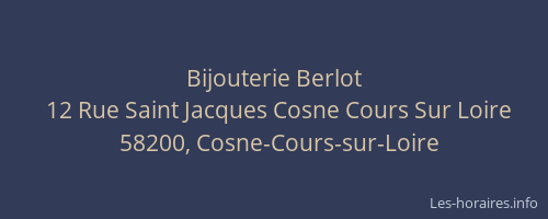 Bijouterie Berlot