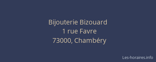 Bijouterie Bizouard