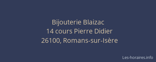 Bijouterie Blaizac