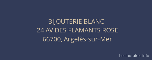 BIJOUTERIE BLANC