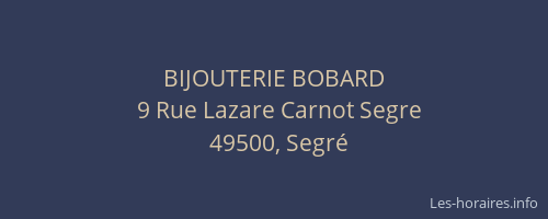 BIJOUTERIE BOBARD