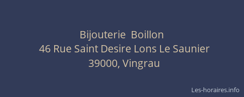 Bijouterie  Boillon