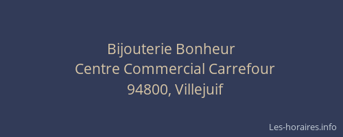 Bijouterie Bonheur