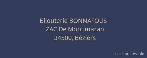 Bijouterie BONNAFOUS